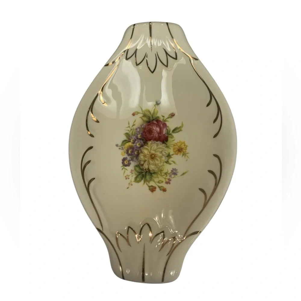 French Country‎ Bathroom 3 Piece Set Accessory Cream Floral Gold Vintage Style